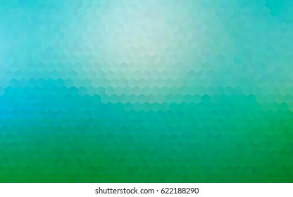 Light Blue, Green vector modern geometrical abstract background. Texture, brand-new background. Geometric background in Origami style with gradient. 