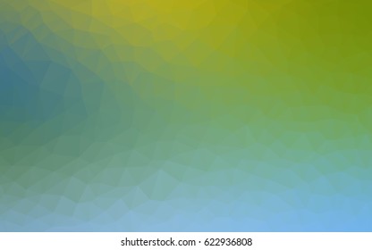 Light Blue, Green vector modern geometrical abstract background. Texture, new background. Geometric background in Origami style with gradient. 