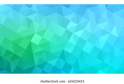 Light Blue, Green vector modern geometrical abstract background. Texture, new background. Geometric background in Origami style with gradient. 