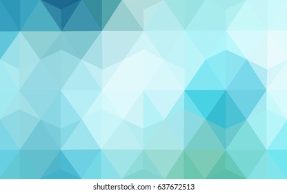 Light Blue, Green vector modern geometrical abstract background. Texture, new background. Geometric background in Origami style with gradient. 