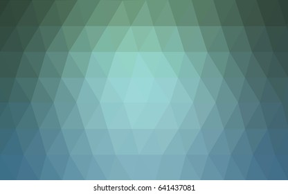 Light Blue, Green vector modern geometrical abstract background. Texture, new background. Geometric background in Origami style with gradient. 