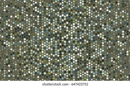 Light Blue, Green vector modern geometrical circle abstract background. Dotted texture template. Geometric pattern in halftone style with gradient. 