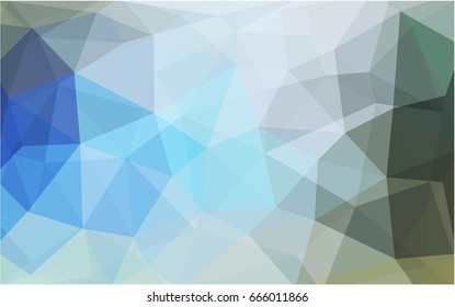 Light Blue, Green vector modern geometrical abstract background. Texture, new background. Geometric background in Origami style with gradient. 