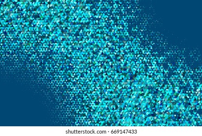 Light Blue, Green vector modern geometrical abstract background. Texture, brand-new background. Geometric background in Origami style with gradient. 