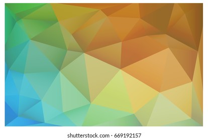 Light Blue, Green vector modern geometrical abstract background. Texture, new background. Geometric background in Origami style with gradient. 