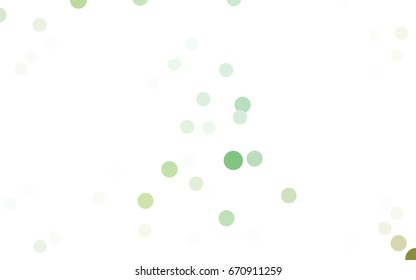 Light Blue, Green vector modern geometrical circle abstract background. Dotted texture template. Geometric pattern in halftone style with gradient. 