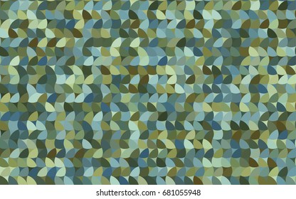 Light Blue, Green vector modern geometrical circle abstract background. Dotted texture template. Geometric pattern in halftone style with gradient. 
