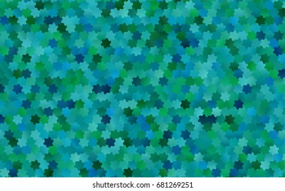 Light Blue, Green vector modern geometrical abstract background. Texture, brand-new background. Geometric background in Origami style with gradient. 