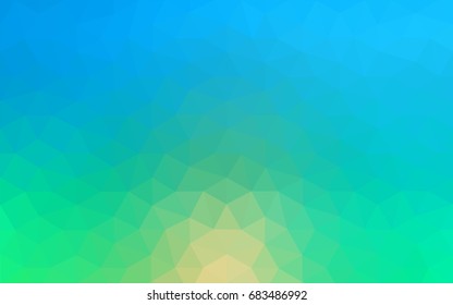 Light Blue, Green vector modern geometrical abstract background. Texture, new background. Geometric background in Origami style with gradient. 