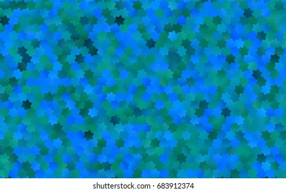 Light Blue, Green vector modern geometrical abstract background. Texture, brand-new background. Geometric background in Origami style with gradient. 