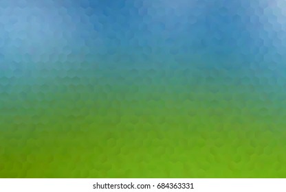 Light Blue, Green vector modern geometrical abstract background. Texture, brand-new background. Geometric background in Origami style with gradient. 