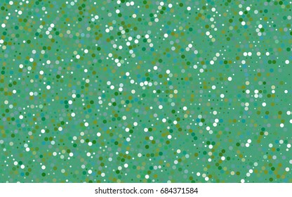 Light Blue, Green vector modern geometrical circle abstract background. Dotted texture template. Geometric pattern in halftone style with gradient. 