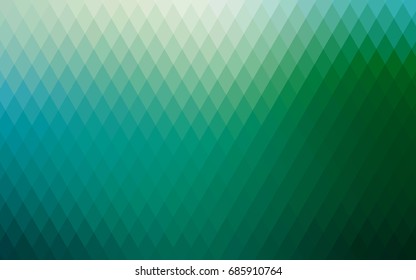 Light Blue, Green vector modern geometrical background. Abstract template. Geometric pattern in square style with gradient.