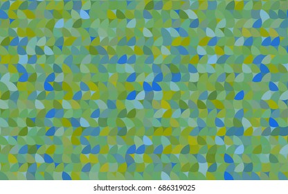 Light Blue, Green vector modern geometrical circle abstract background. Dotted texture template. Geometric pattern in halftone style with gradient. 