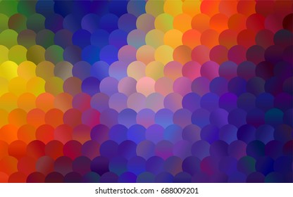 Light Blue, Green vector modern geometrical circle abstract background. Dotted texture template. Geometric pattern in halftone style with gradient. 