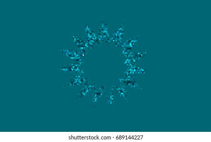 Light Blue, Green vector modern geometrical abstract background. Texture, brand-new background. Geometric background in Origami style with gradient. 