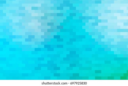 Light Blue, Green vector modern geometrical background. Abstract template. Geometric pattern in square style with gradient.