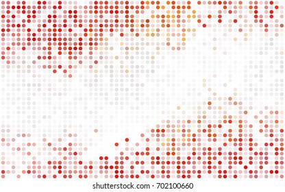 Light Blue, Green vector modern geometrical circle abstract background. Dotted texture template. Geometric pattern in halftone style with gradient. 