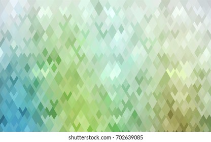 Light Blue, Green vector modern geometrical background. Abstract template. Geometric pattern in square style with gradient.