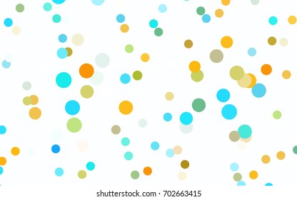 Light Blue, Green vector modern geometrical circle abstract background. Dotted texture template. Geometric pattern in halftone style with gradient. 