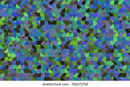 Light Blue, Green vector modern geometrical circle abstract background. Dotted texture template. Geometric pattern in halftone style with gradient. 
