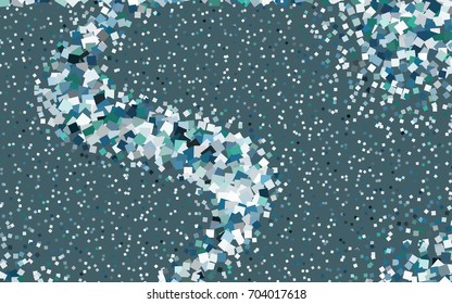 Light Blue, Green vector modern geometrical background. Abstract template. Geometric pattern in square style with gradient.