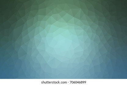 Light Blue, Green vector modern geometrical abstract background. Texture, new background. Geometric background in Origami style with gradient. 