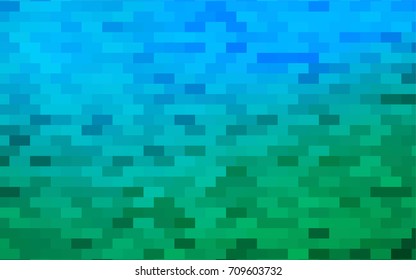 Light Blue, Green vector modern geometrical background. Abstract template. Geometric pattern in square style with gradient.