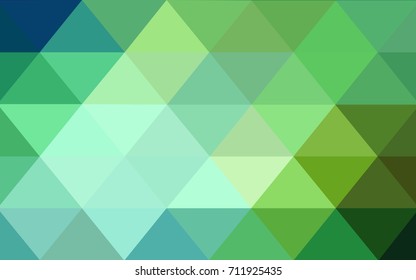 Light Blue, Green vector modern geometrical abstract background. Texture, new background. Geometric background in Origami style with gradient. 