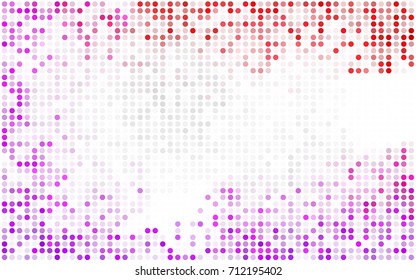 Light Blue, Green vector modern geometrical circle abstract background. Dotted texture template. Geometric pattern in halftone style with gradient. 