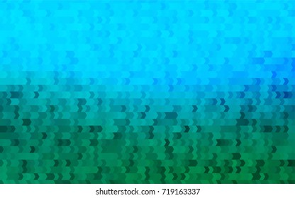 Light Blue, Green vector modern geometrical background. Abstract template. Geometric pattern in square style with gradient.