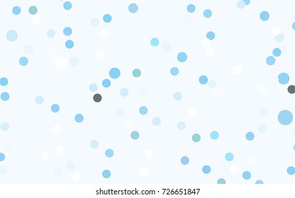 Light Blue, Green vector modern geometrical circle abstract background. Dotted texture template. Geometric pattern in halftone style with gradient. 