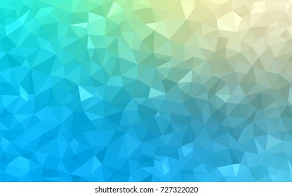 Light Blue, Green vector modern geometrical abstract background. Texture, new background. Geometric background in Origami style with gradient. 