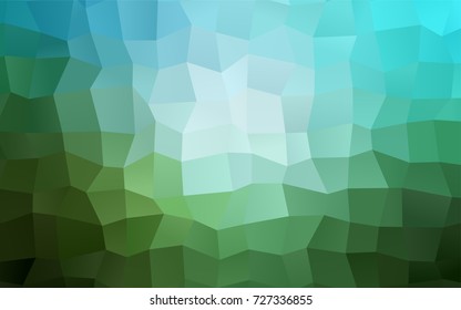 Light Blue, Green vector modern geometrical background. Abstract template. Geometric pattern in square style with gradient.