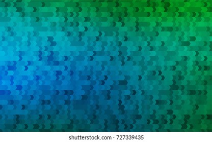 Light Blue, Green vector modern geometrical background. Abstract template. Geometric pattern in square style with gradient.