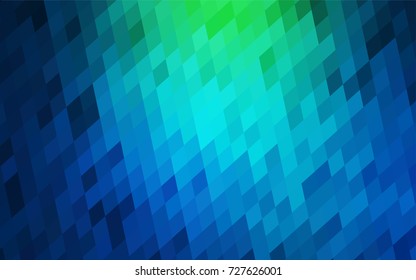 Light Blue, Green vector modern geometrical background. Abstract template. Geometric pattern in square style with gradient.