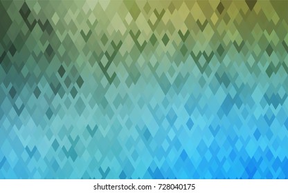 Light Blue, Green vector modern geometrical background. Abstract template. Geometric pattern in square style with gradient.
