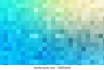 Light Blue, Green vector modern geometrical background. Abstract template. Geometric pattern in square style with gradient.