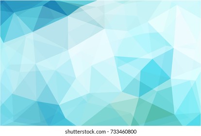 Light Blue, Green vector modern geometrical abstract background. Texture, new background. Geometric background in Origami style with gradient. 