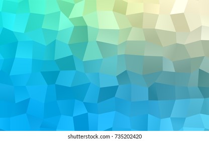 Light Blue, Green vector modern geometrical background. Abstract template. Geometric pattern in square style with gradient.