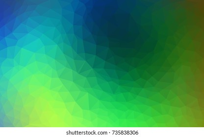Light Blue, Green vector modern geometrical abstract background. Texture, new background. Geometric background in Origami style with gradient. 
