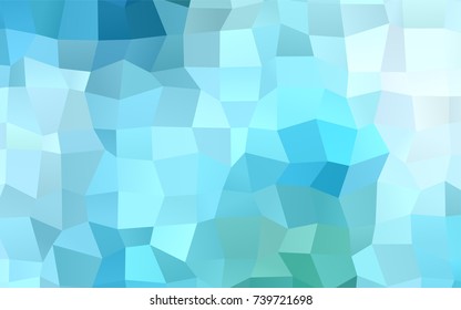 Light Blue, Green vector modern geometrical background. Abstract template. Geometric pattern in square style with gradient.