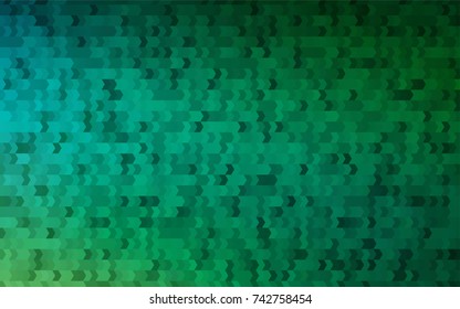 Light Blue, Green vector modern geometrical background. Abstract template. Geometric pattern in square style with gradient.