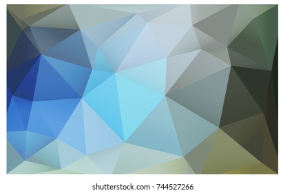 Light Blue, Green vector modern geometrical abstract background. Texture, new background. Geometric background in Origami style with gradient. 