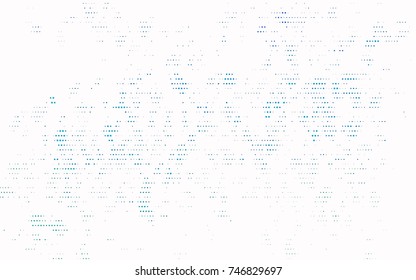 Light Blue, Green vector modern geometrical circle abstract background. Dotted texture template. Geometric pattern in halftone style with gradient. 