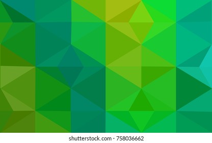 Light Blue, Green vector modern geometrical abstract background. Texture, new background. Geometric background in Origami style with gradient. 