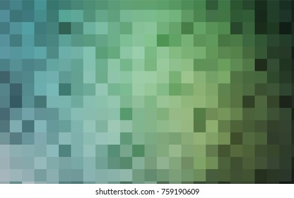 Light Blue, Green vector modern geometrical background. Abstract template. Geometric pattern in square style with gradient.