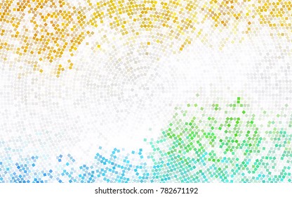 Light Blue, Green vector modern geometrical background. Abstract template. Geometric pattern in square style with gradient.
