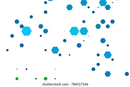 Light Blue, Green vector modern geometrical abstract background. Texture, brand-new background. Geometric background in Origami style with gradient. 