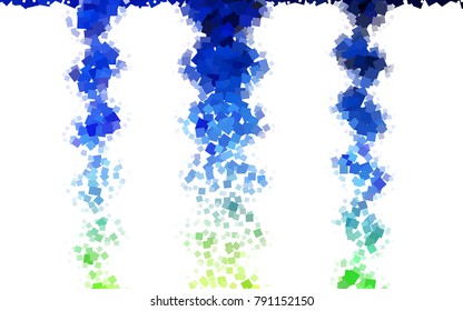 Light Blue, Green vector modern geometrical background. Abstract template. Geometric pattern in square style with gradient.